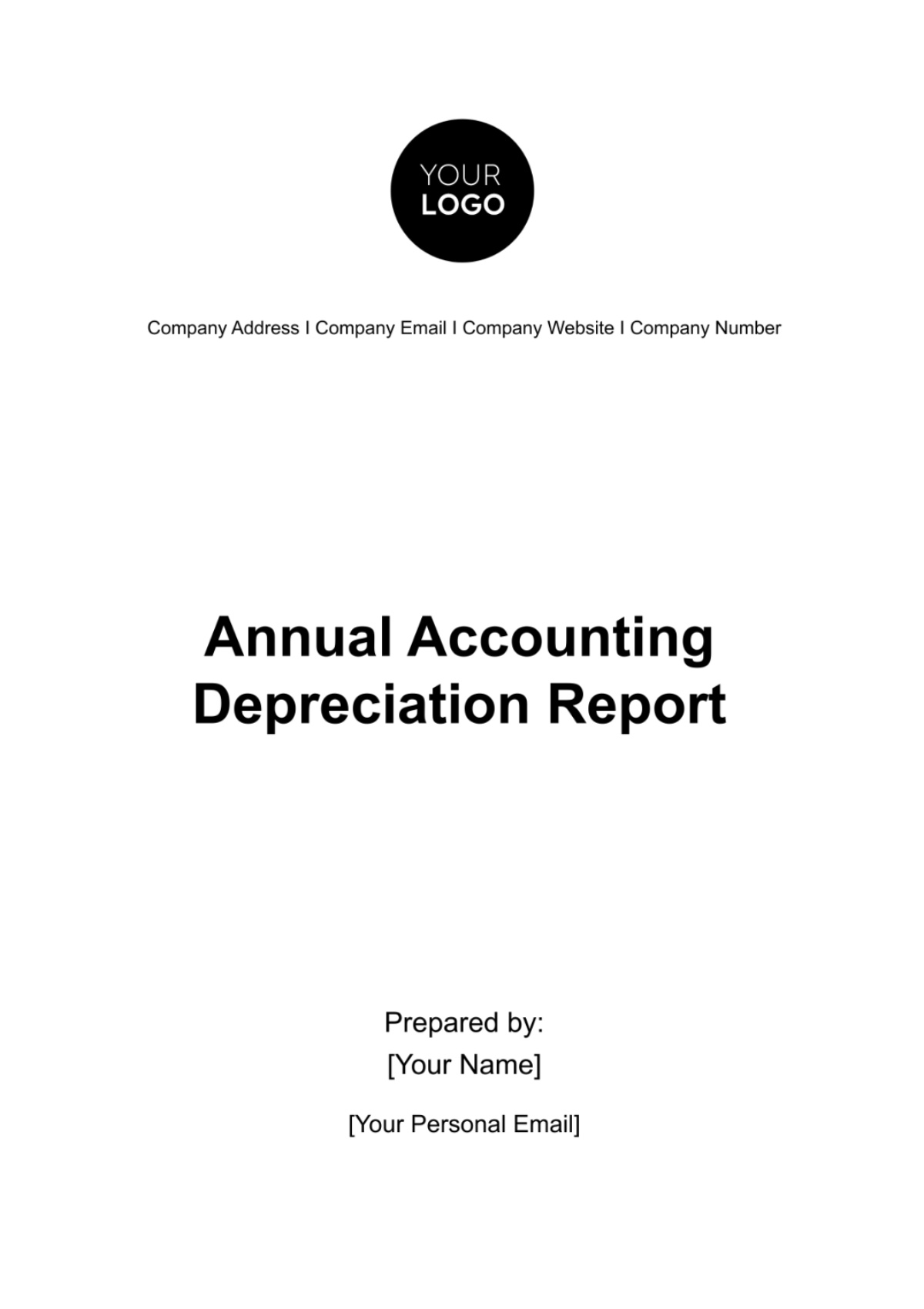 Annual Accounting Depreciation Report Template - Edit Online & Download