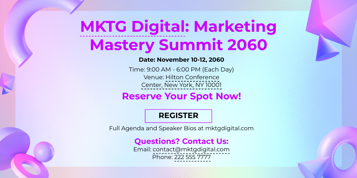Digital Marketing Agency Large Format Event Banner