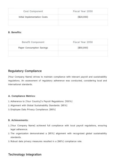 Free Payroll Accounting Sustainability Study Template to Edit Online