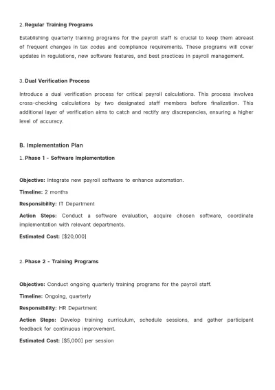 Free Payroll Accounting Evaluation Manual Template to Edit Online