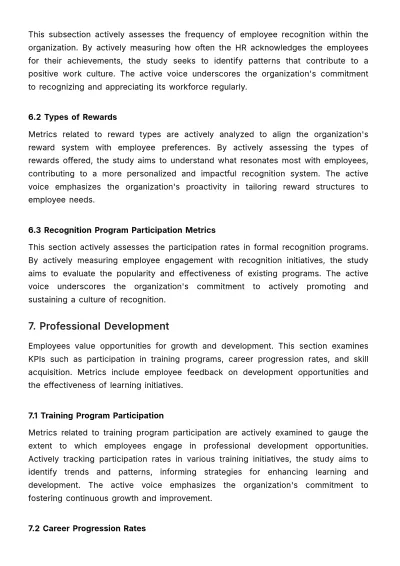 Free Employee Relationship KPI and Metrics Study HR Template to Edit Online