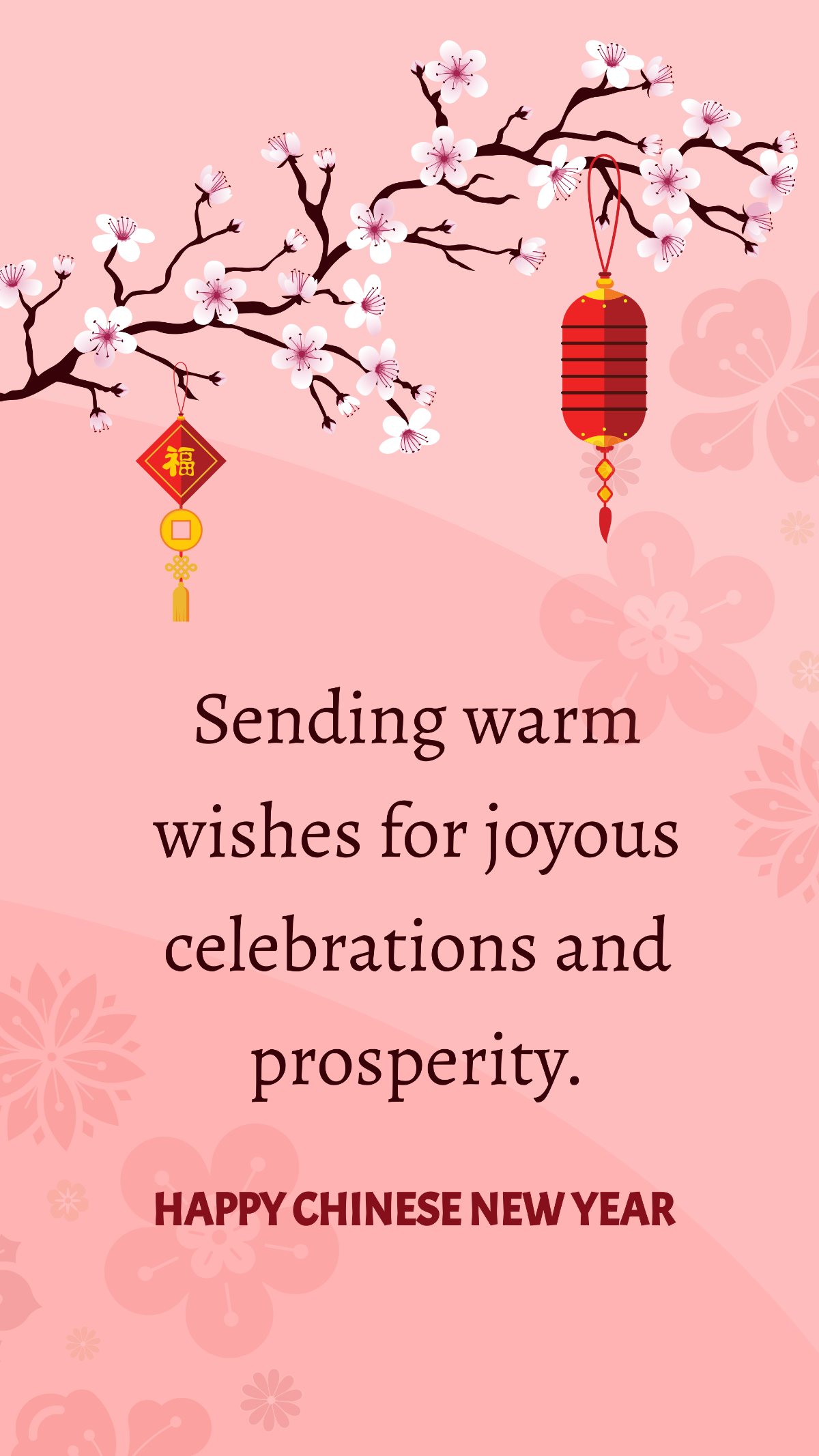 Chinese New Year Greetings Quotes Template