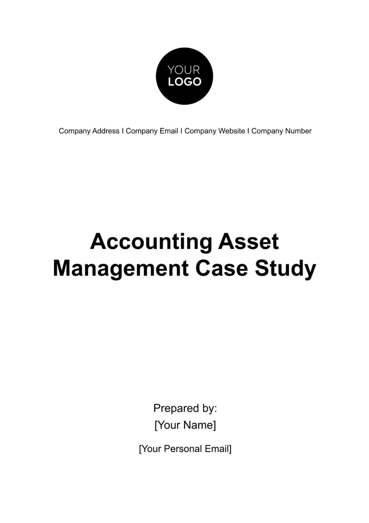 Accounting Asset Management Case Study Template