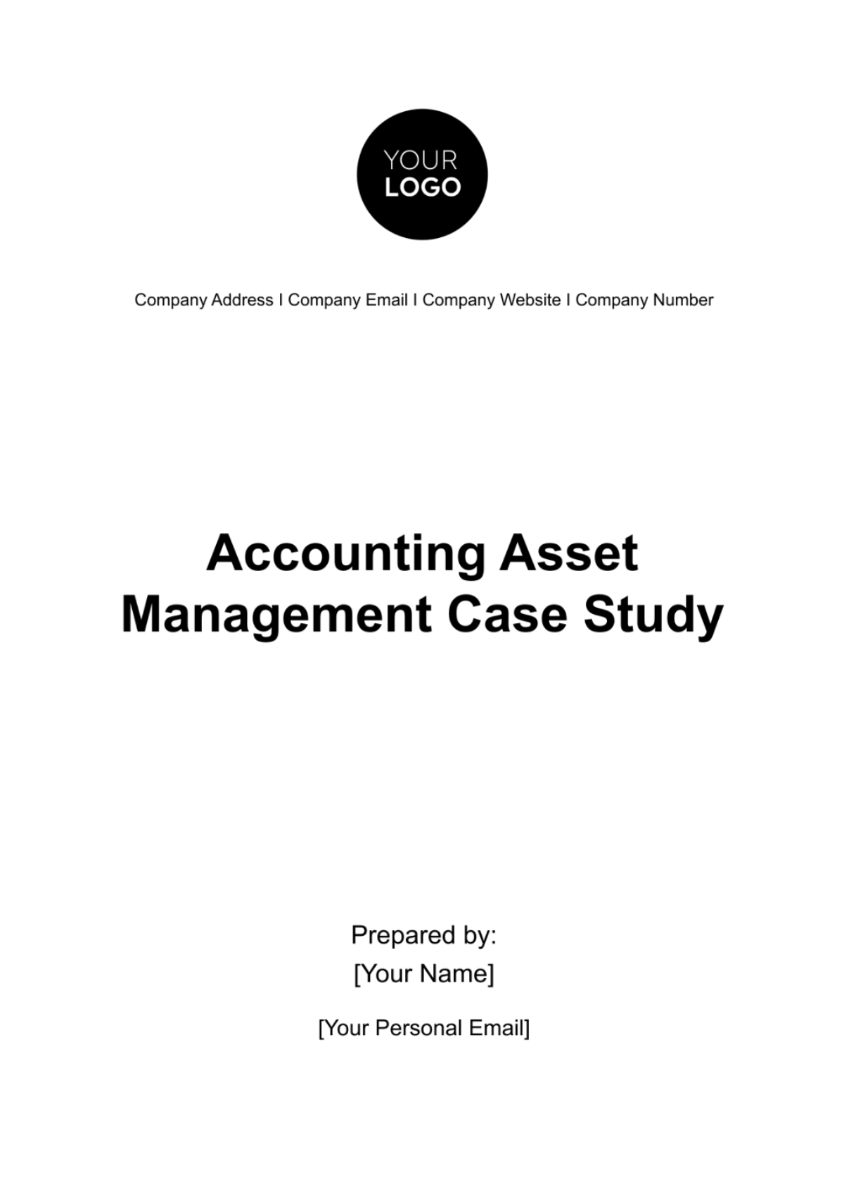 Accounting Asset Management Case Study Template - Edit Online & Download