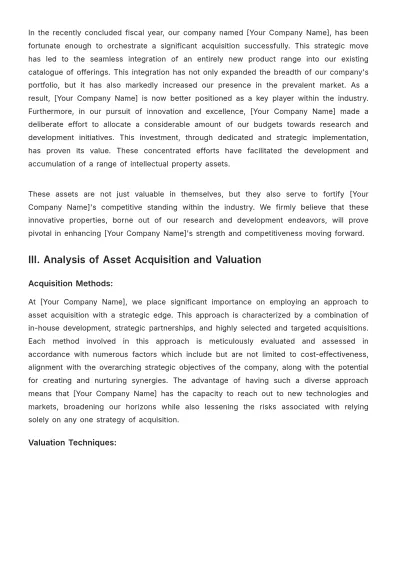 Free Accounting Asset Management Case Study Template to Edit Online