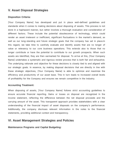 Free Accounting Asset Management Case Study Template to Edit Online