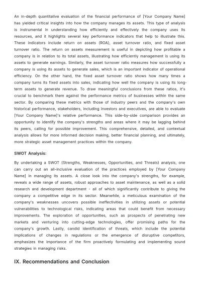 Free Accounting Asset Management Case Study Template to Edit Online
