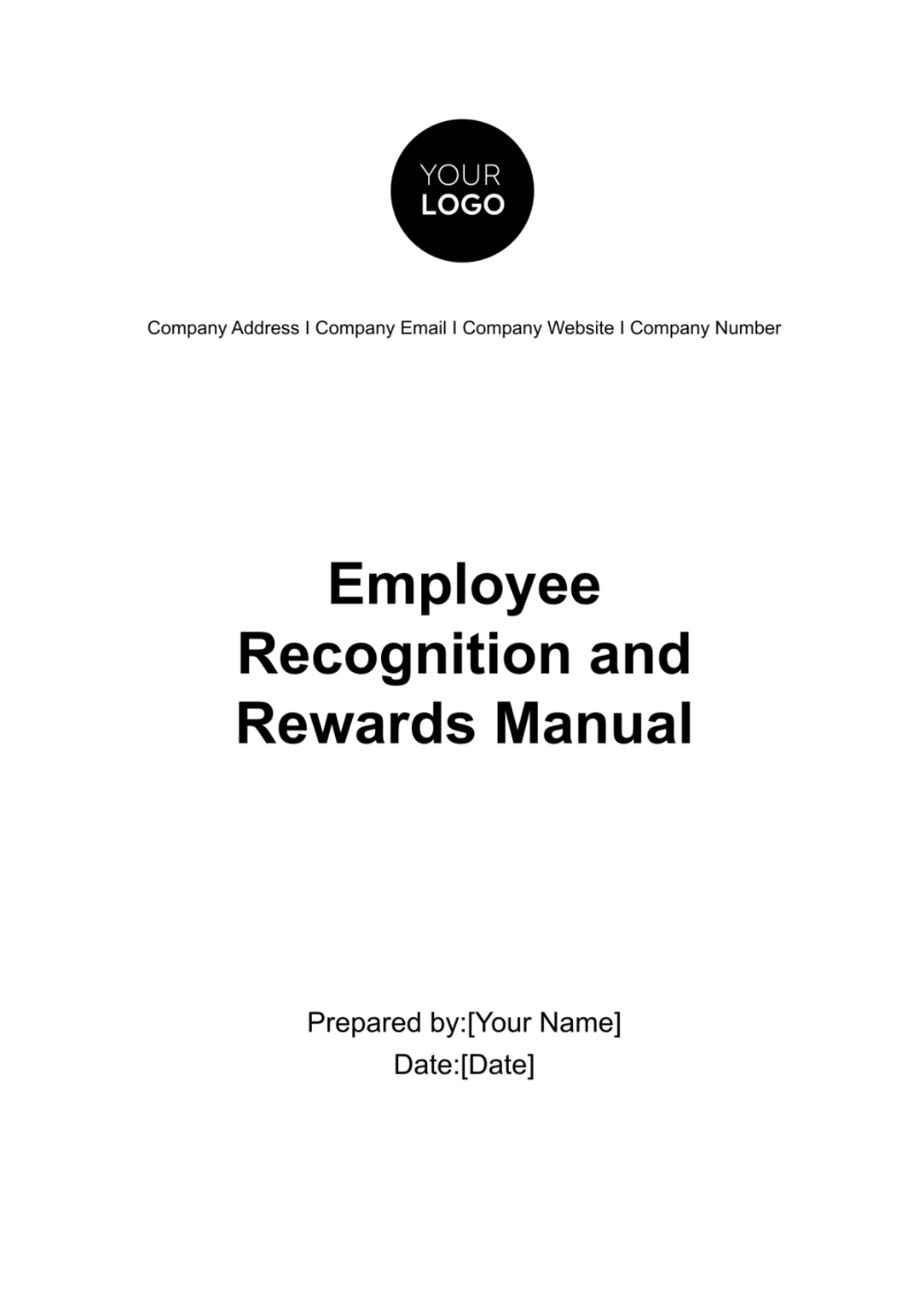 Employee Recognition and Rewards Manual HR Template - Edit Online & Download