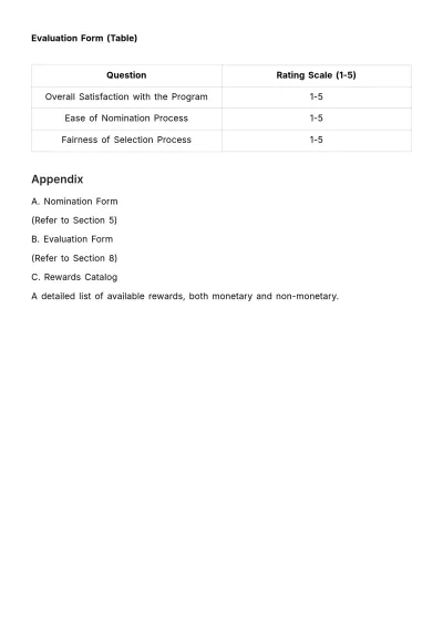 Free Employee Recognition and Rewards Manual HR Template to Edit Online