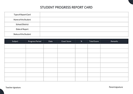 Downloadable homeschool report card template | school report card.