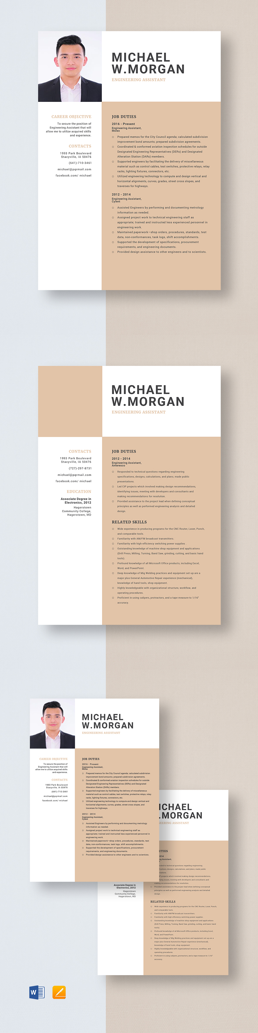 Engineering Assistant Resume Template Engineering Assistant Resume Template