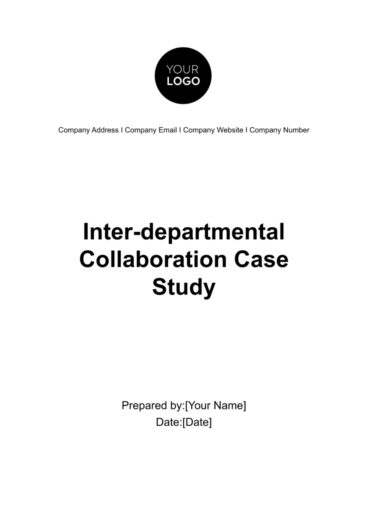 Inter-departmental Collaboration Case Study HR Template - Edit Online & Download