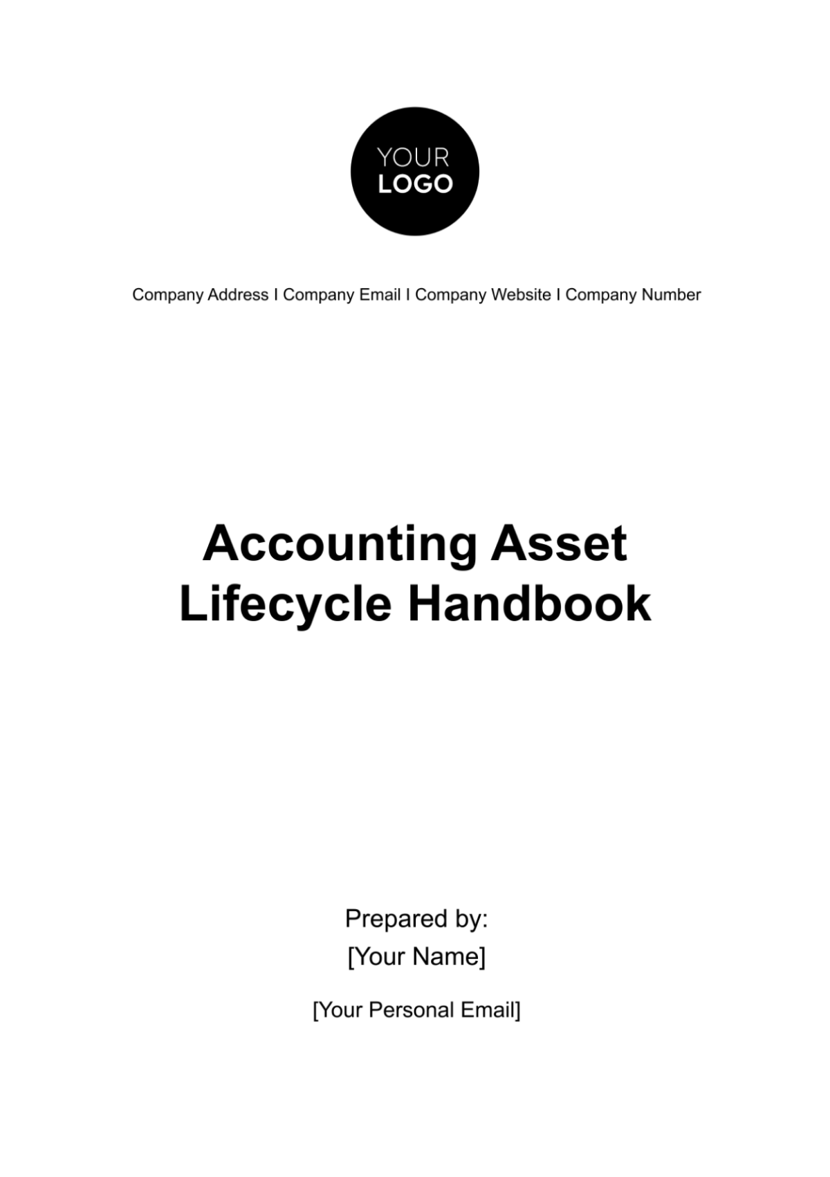 Accounting Asset Lifecycle Handbook Template
