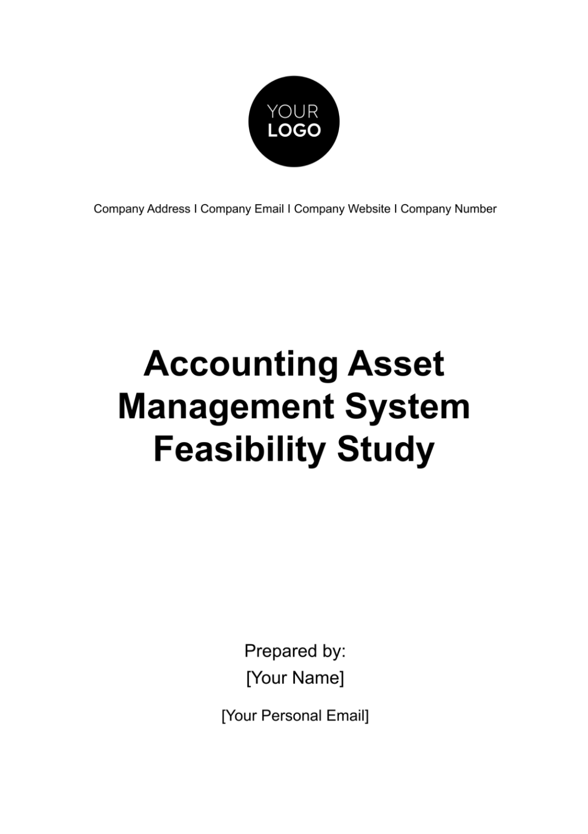 Accounting Asset Management System Feasibility Study Template