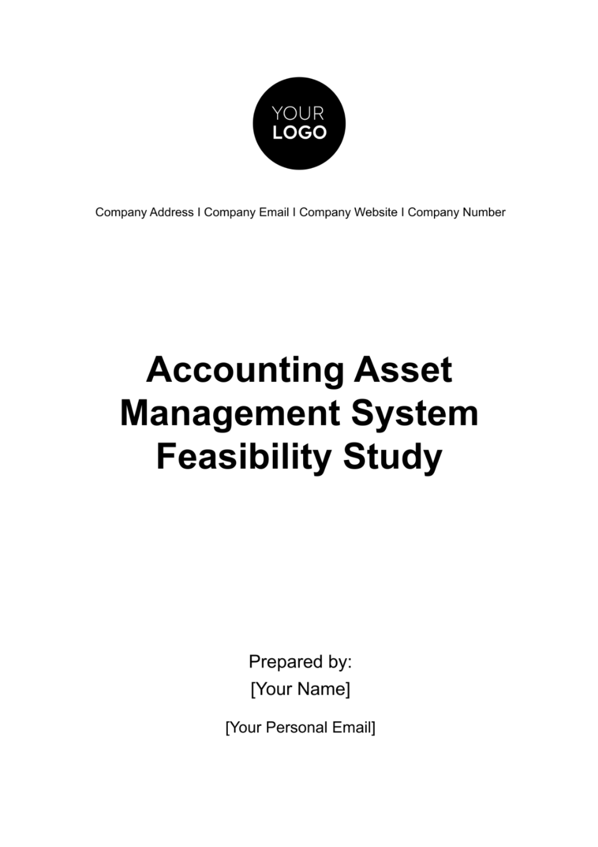 Accounting Asset Management System Feasibility Study Template - Edit Online & Download