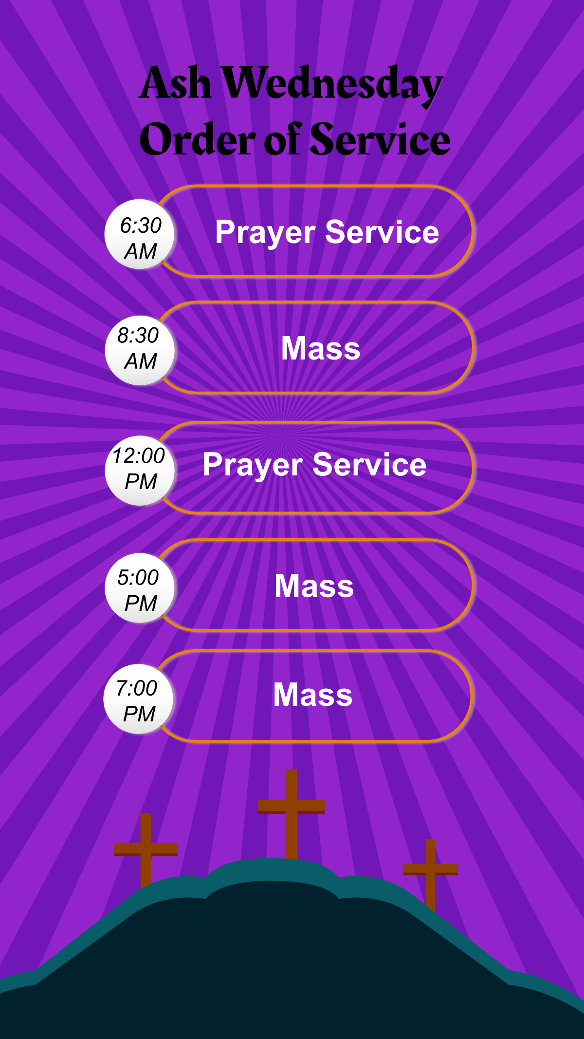 Ash Wednesday Order of Service Template