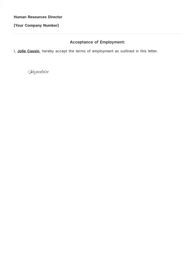 Free Job Opportunity Letter Template to Edit Online