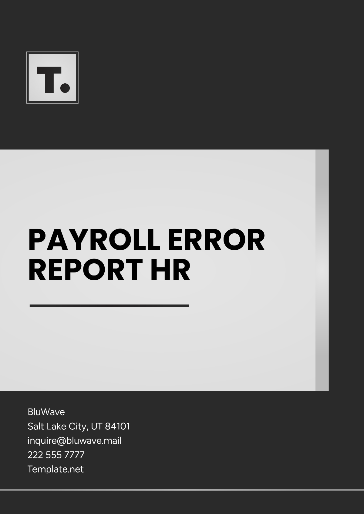 Payroll Error Report HR Template - Edit Online & Download