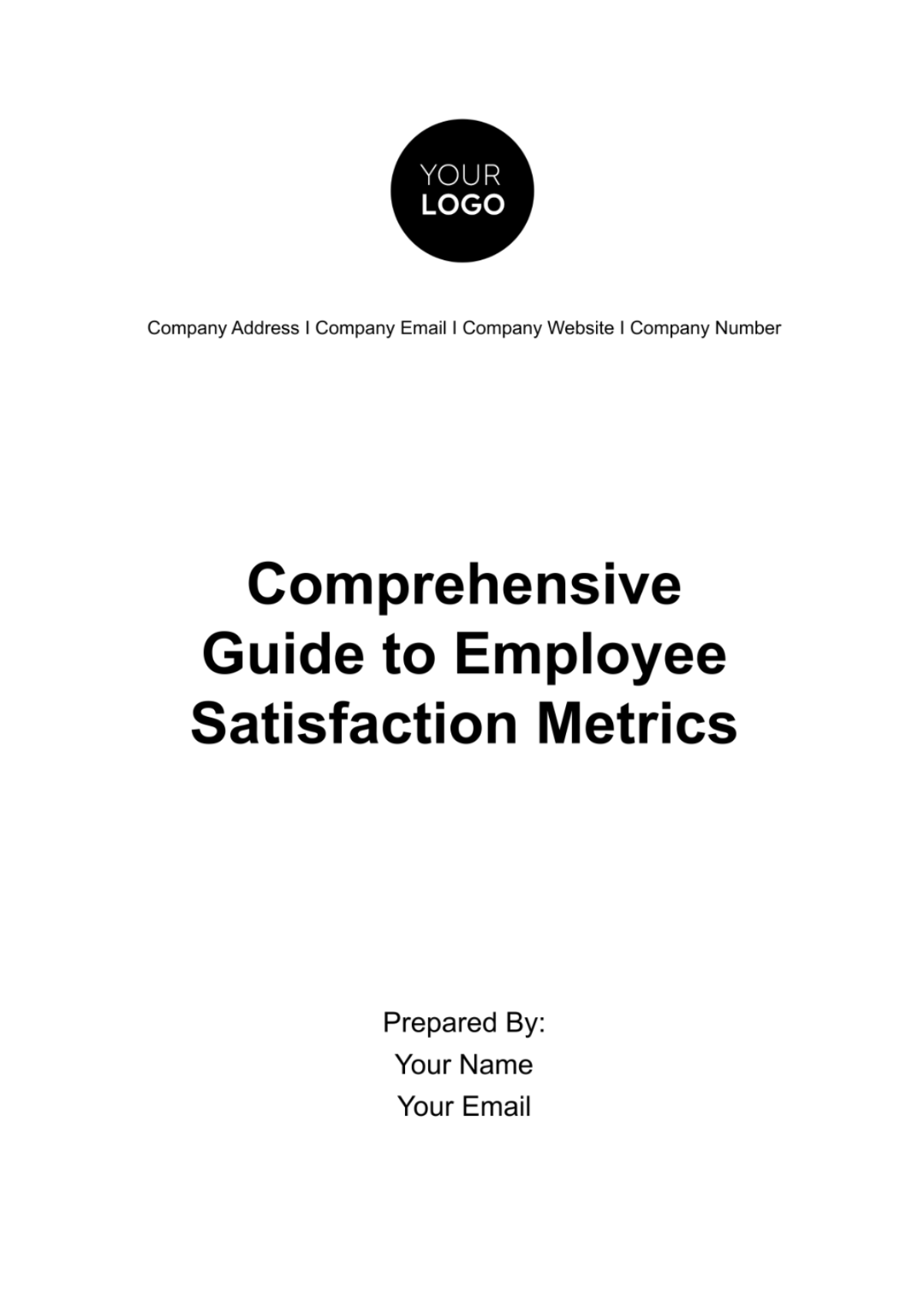 Comprehensive Guide to Employee Satisfaction Metrics HR Template - Edit Online & Download