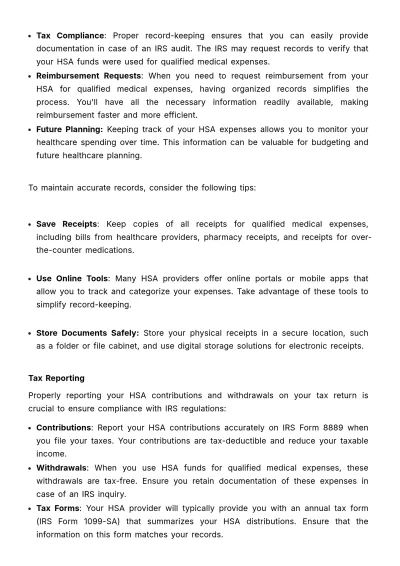 Free Health Savings Account (HSA) Guide HR Template to Edit Online