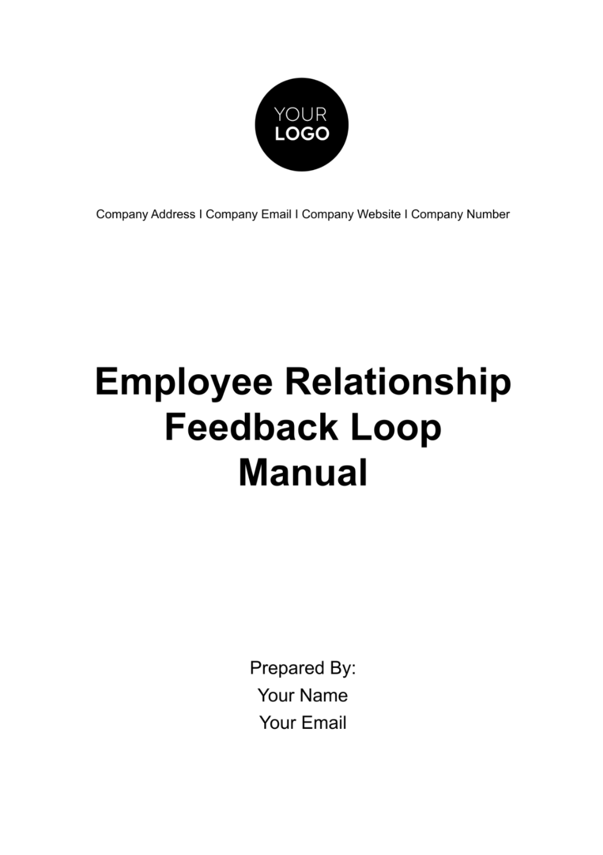 Employee Relationship Feedback Loop Manual HR Template - Edit Online & Download