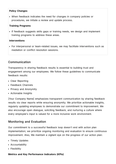 Free Employee Relationship Feedback Loop Manual HR Template to Edit Online