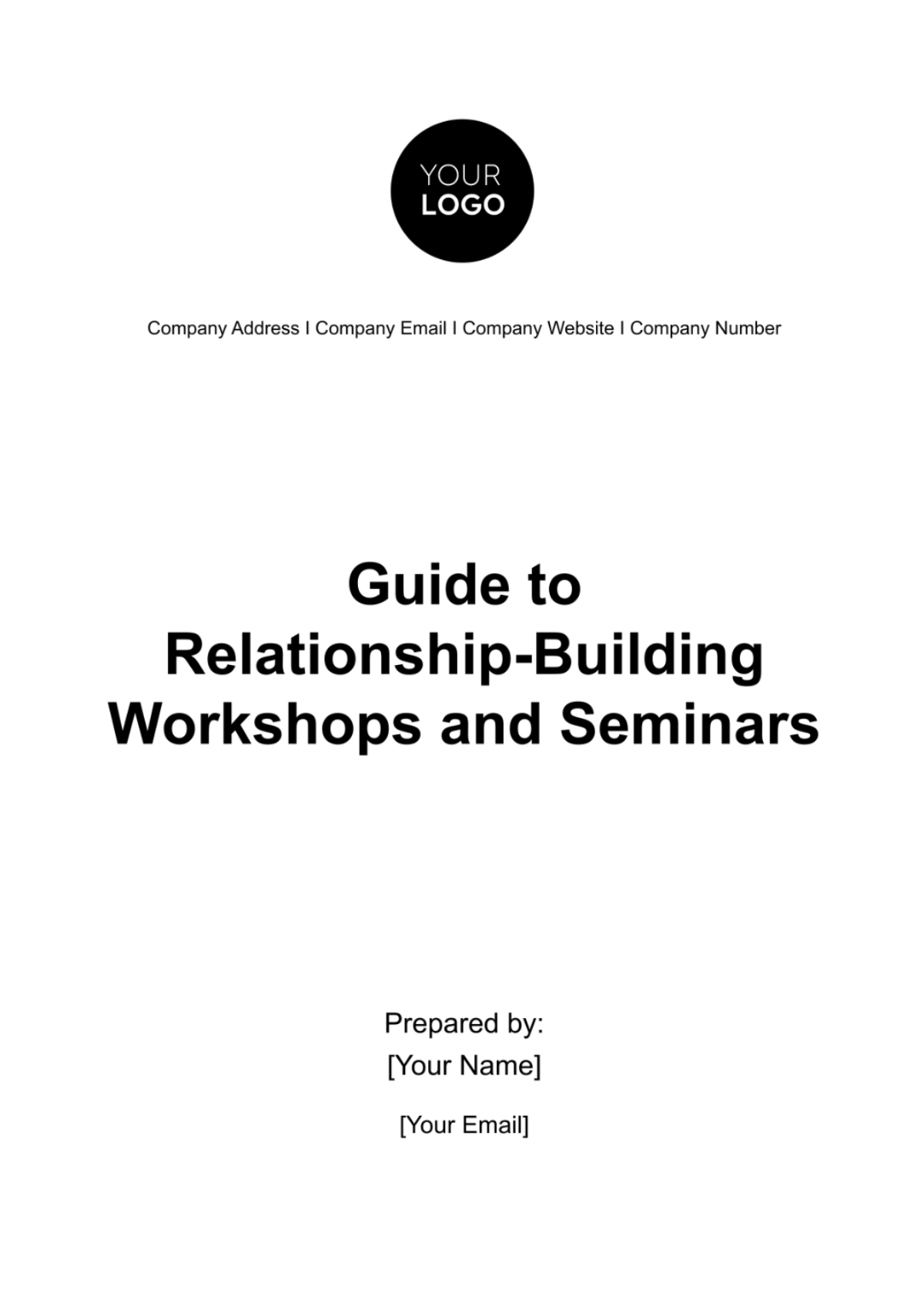 Guide to Relationship-building Workshops and Seminars HR Template - Edit Online & Download