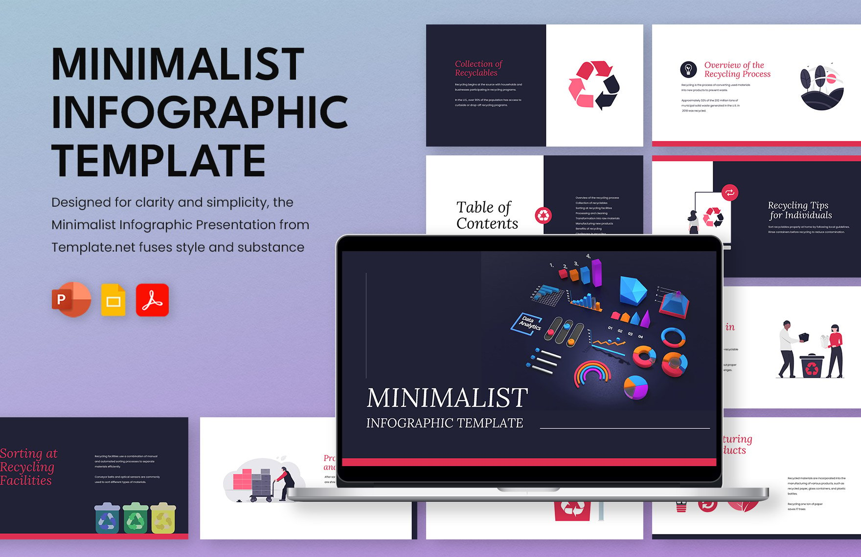 Free Minimalist Infographic Template in PDF, PowerPoint, Google Slides