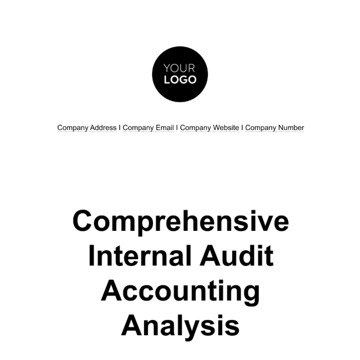 Internal Audit Accounting Documentation Templates Edit Online & Download