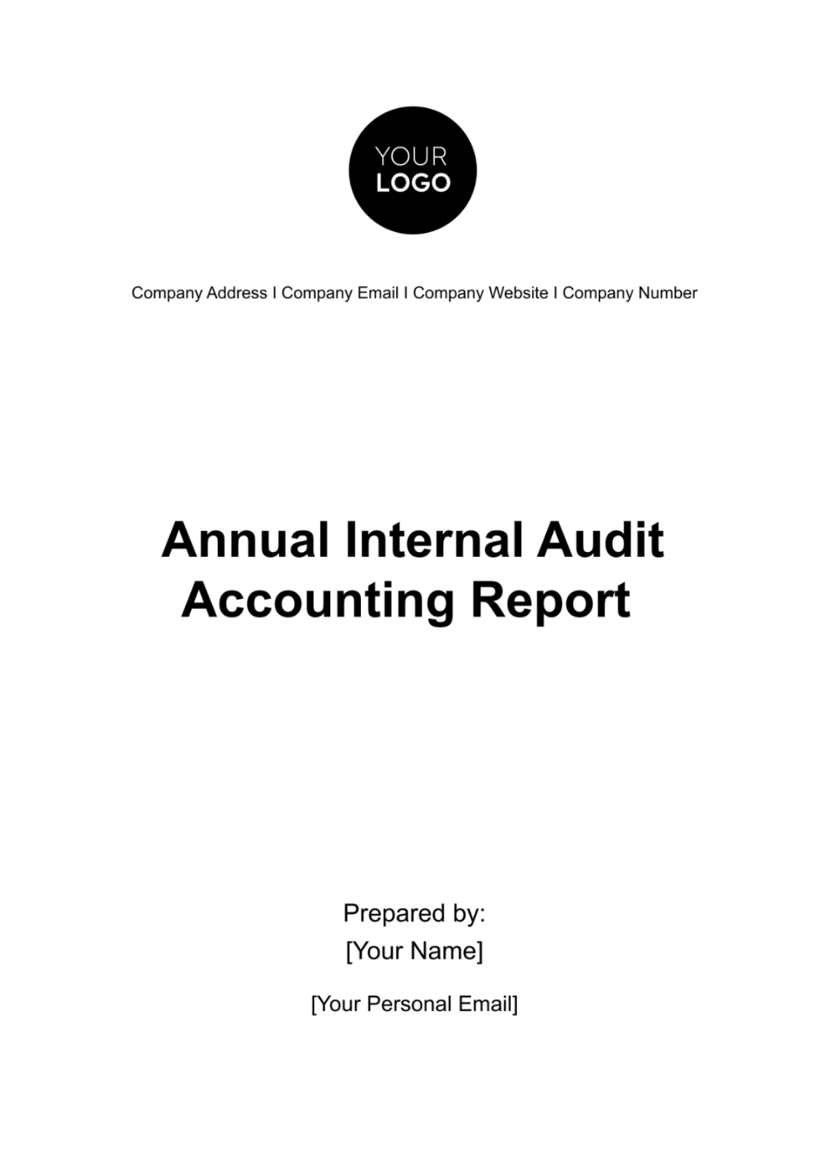 Annual Internal Audit Accounting Report Template - Edit Online & Download