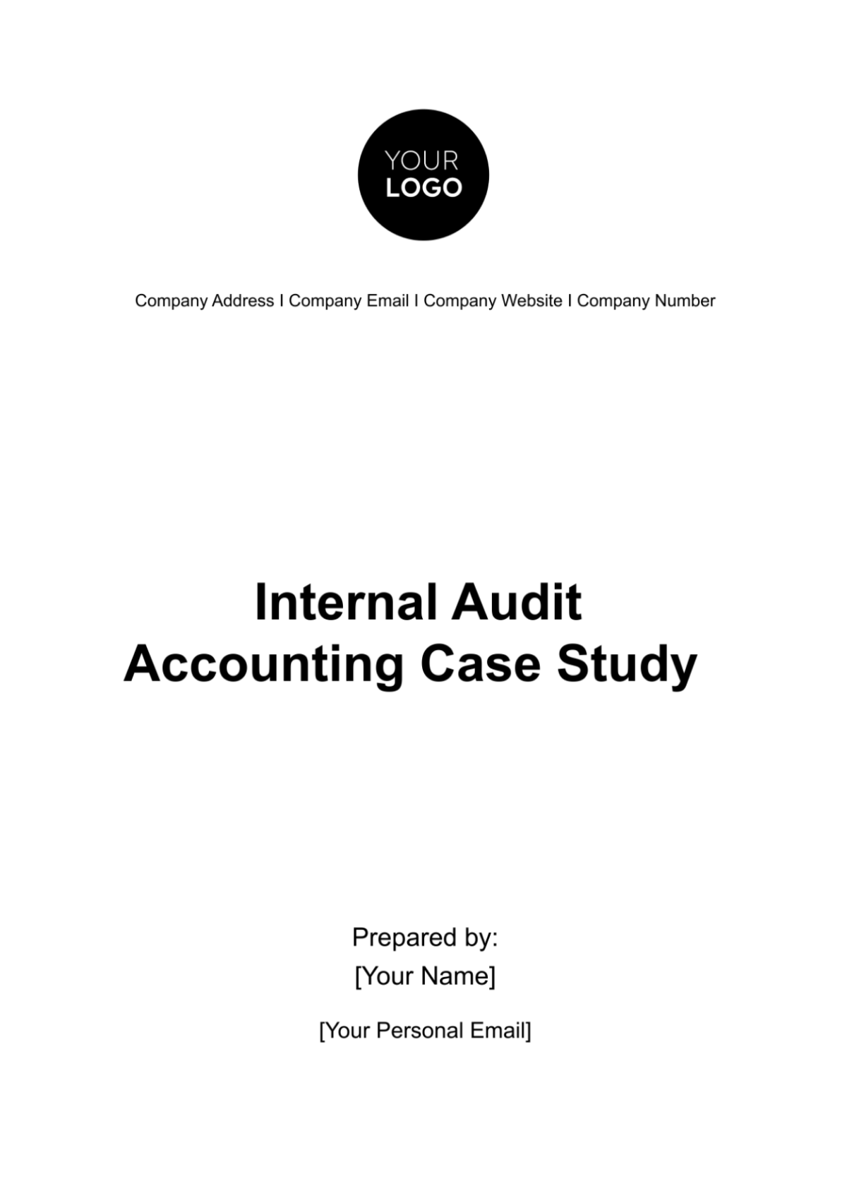 Internal Audit Accounting Case Study Template