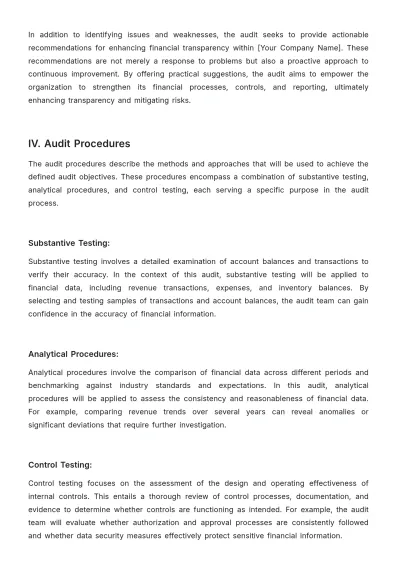 Free Internal Audit Accounting Case Study Template to Edit Online