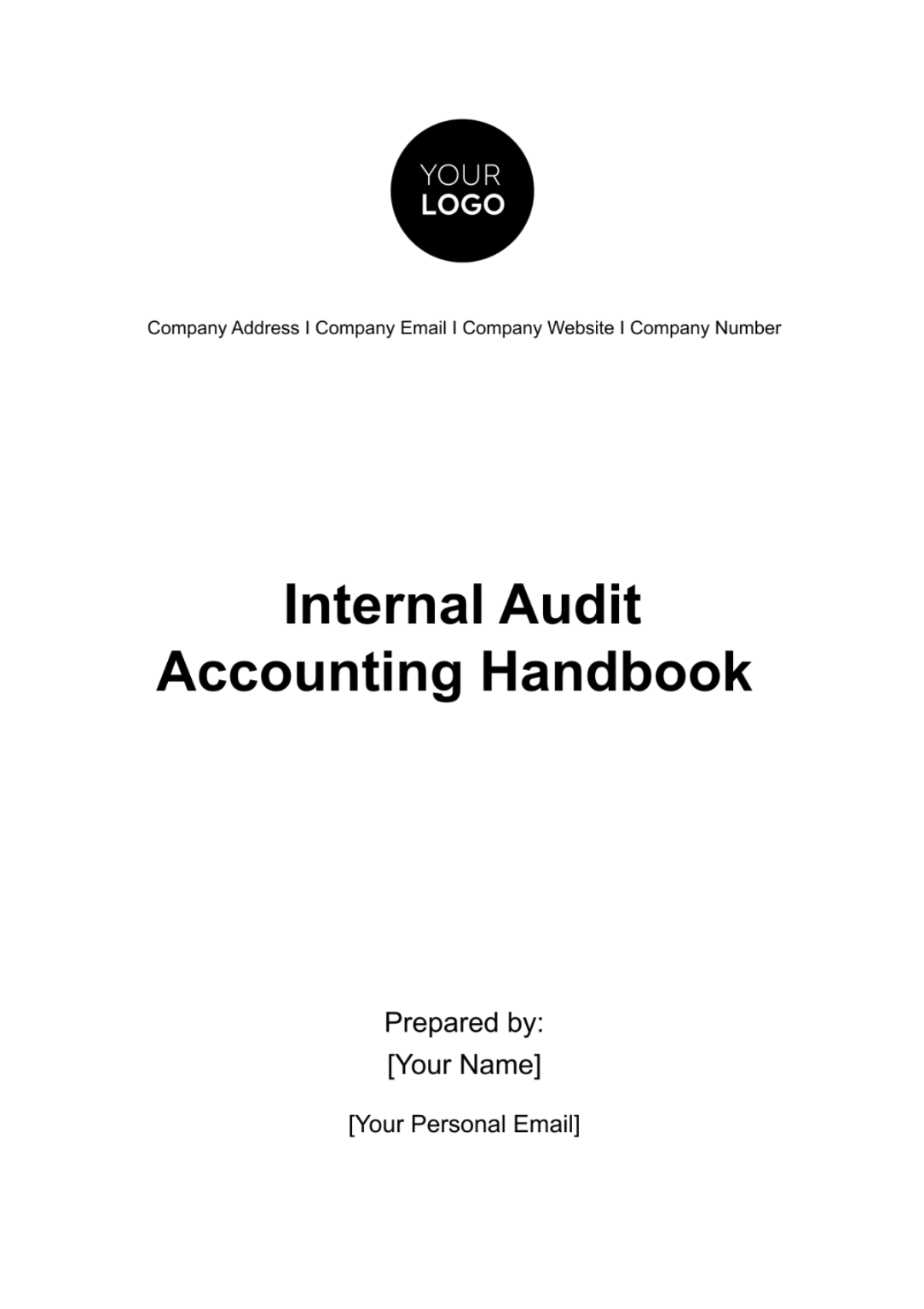 Internal Audit Accounting Handbook Template - Edit Online & Download