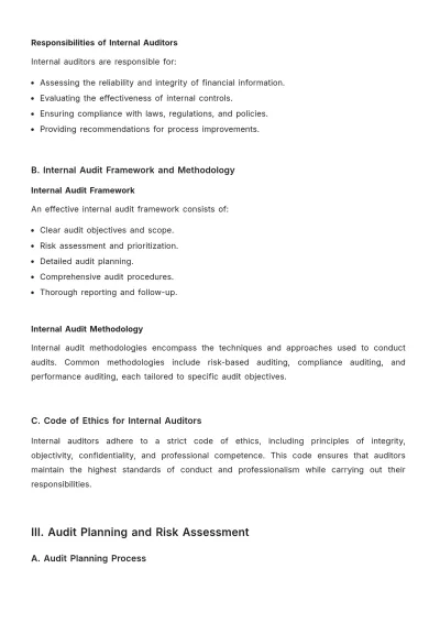 Free Internal Audit Accounting Handbook Template to Edit Online
