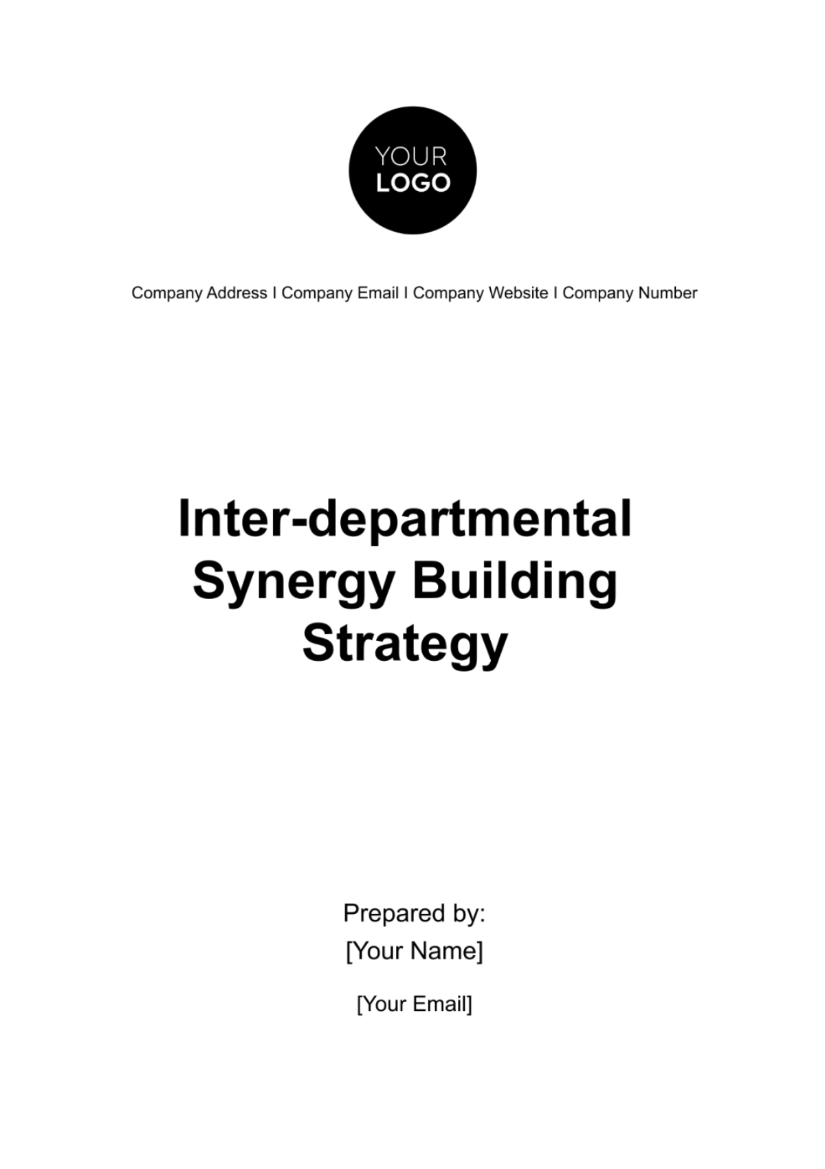 Free Inter-departmental Synergy Building Strategy HR Template
