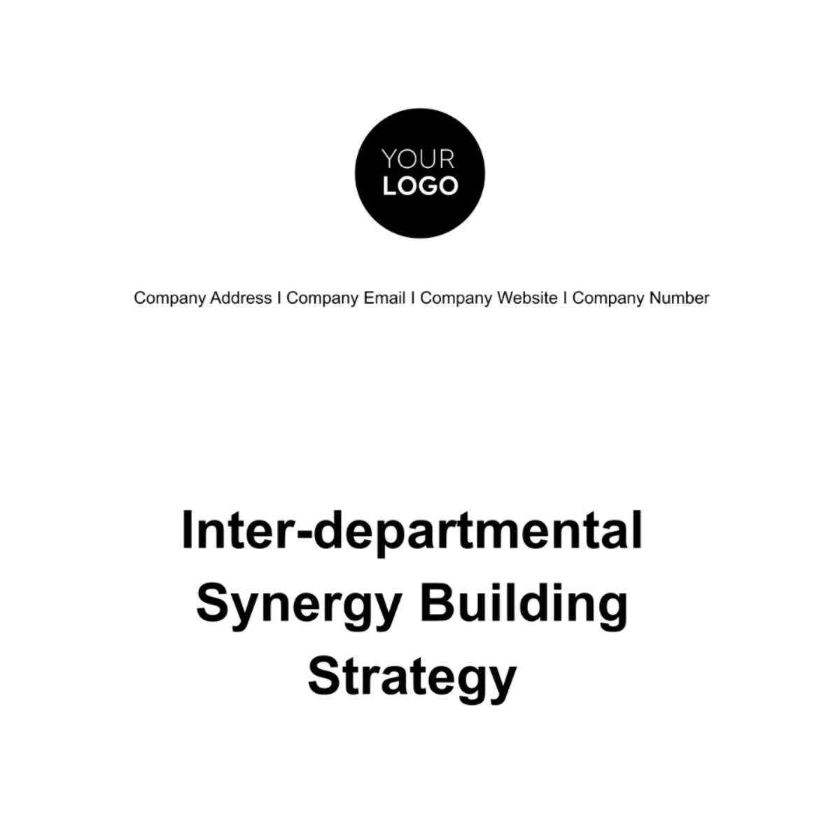 Inter-departmental Synergy Building Strategy HR Template - Edit Online & Download