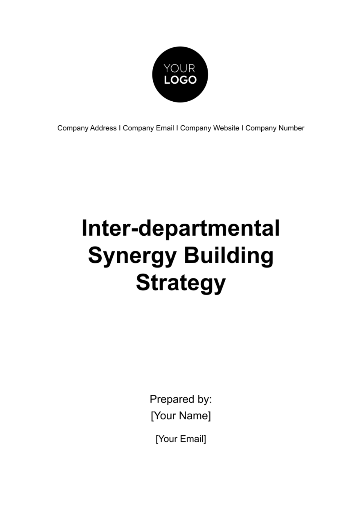 Inter-departmental Synergy Building Strategy HR Template - Edit Online & Download