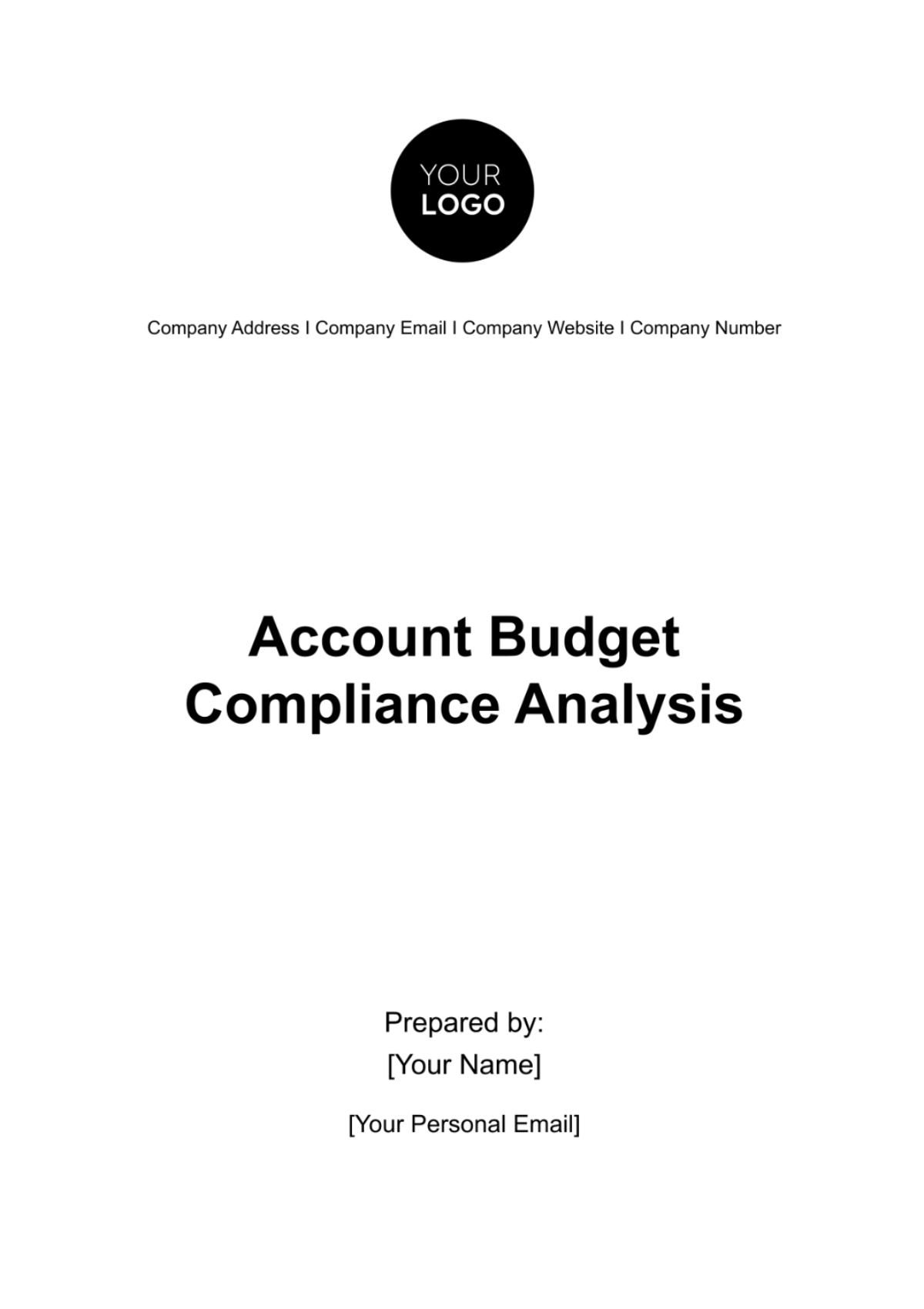 Account Budget Compliance Analysis Template - Edit Online & Download ...