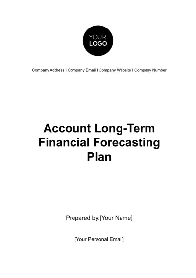 Free Account Long-Term Financial Forecasting Plan Template to Edit Online