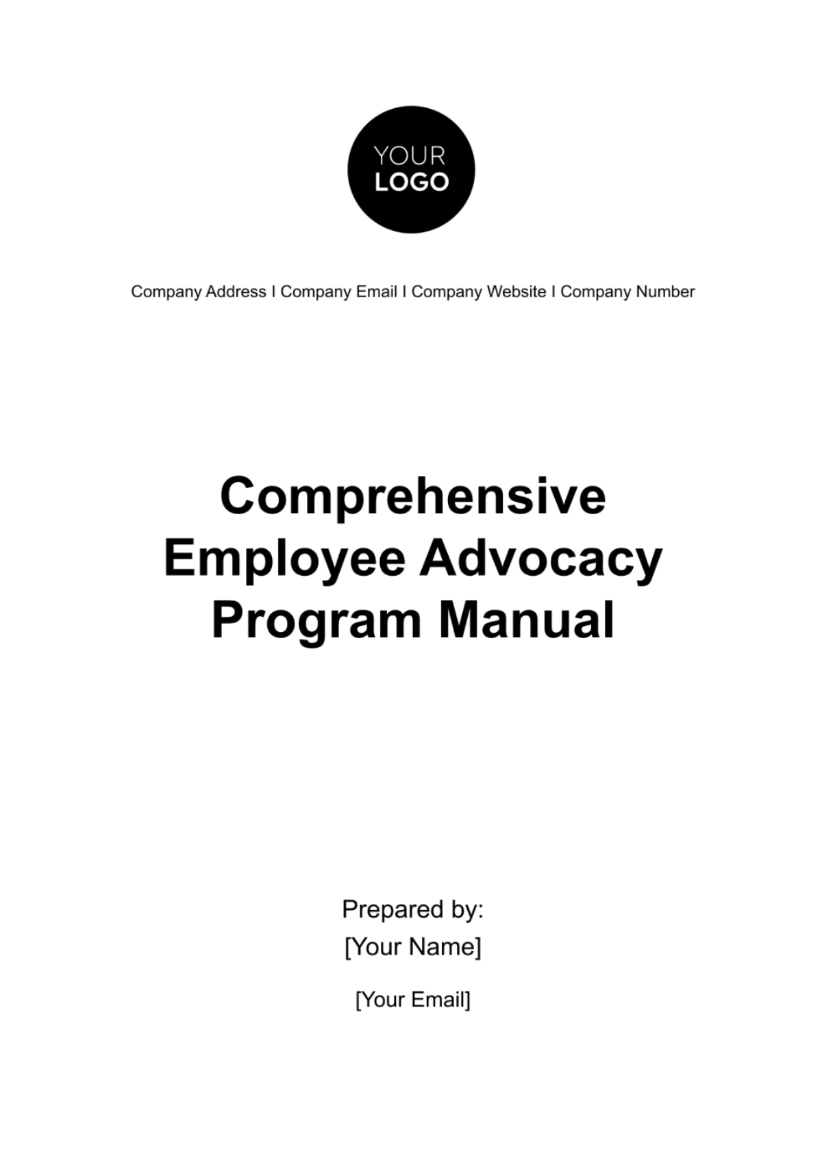 Free Comprehensive Employee Advocacy Program Manual HR Template