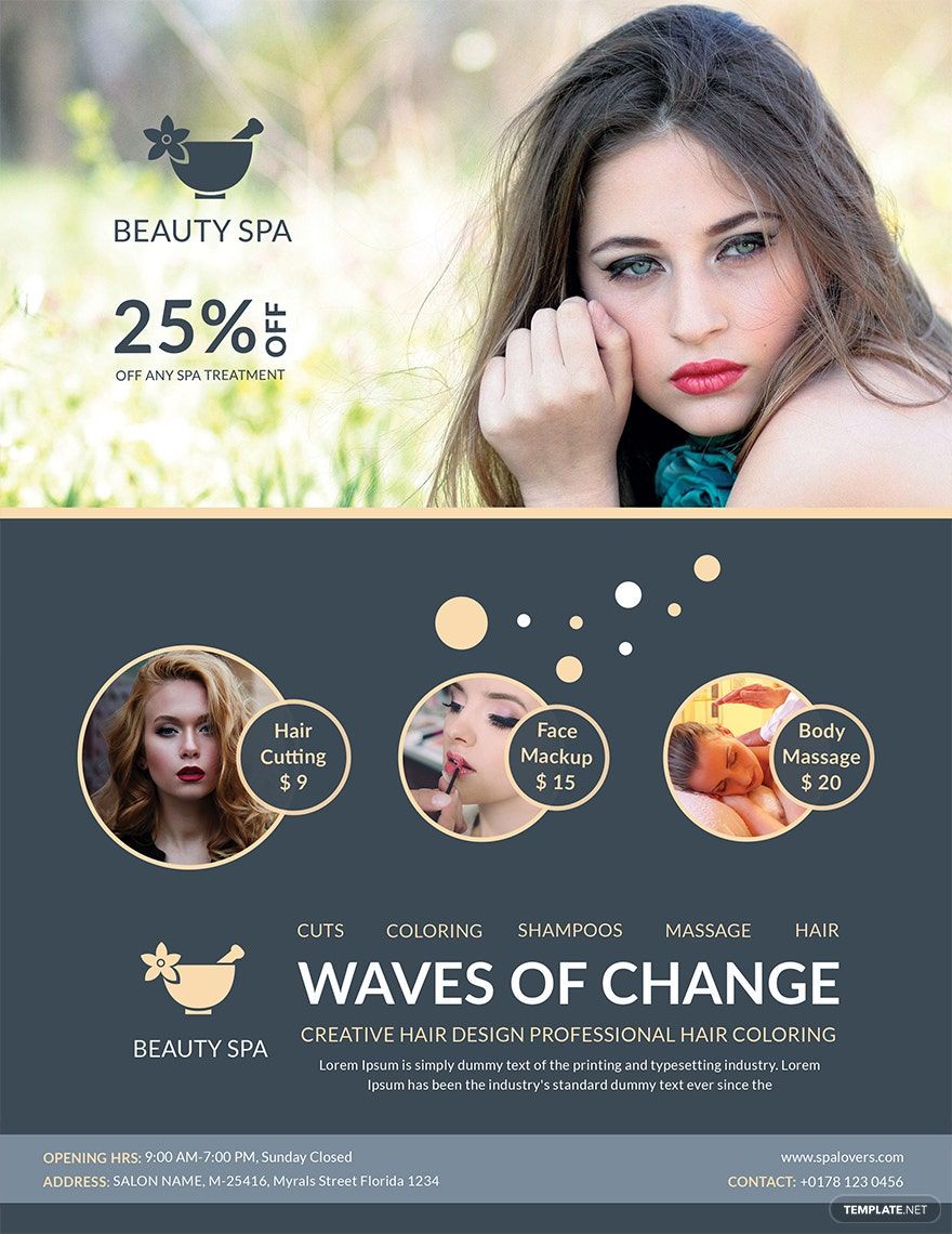 Beauty Salon Templates - Design, Free, Download 