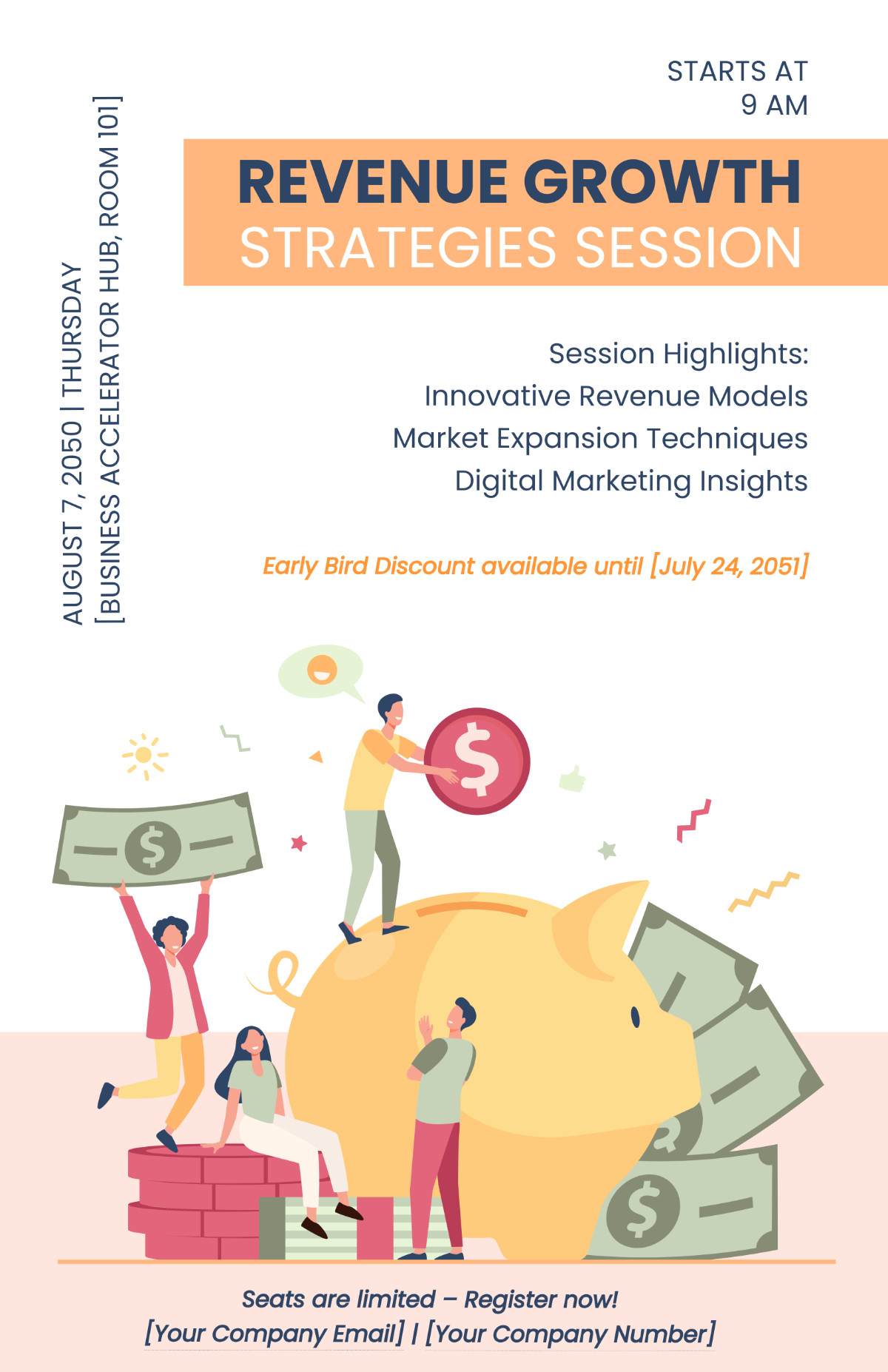 Free Revenue Growth Strategies Session Poster Template