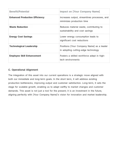 Free Accounting Asset Acquisition Proposal Template to Edit Online