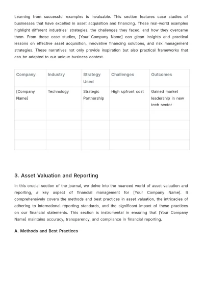 Free Accounting Asset Management Journal Template to Edit Online