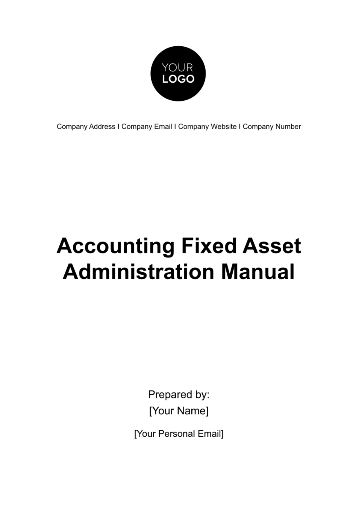 Accounting Fixed Asset Administration Manual Template - Edit Online & Download