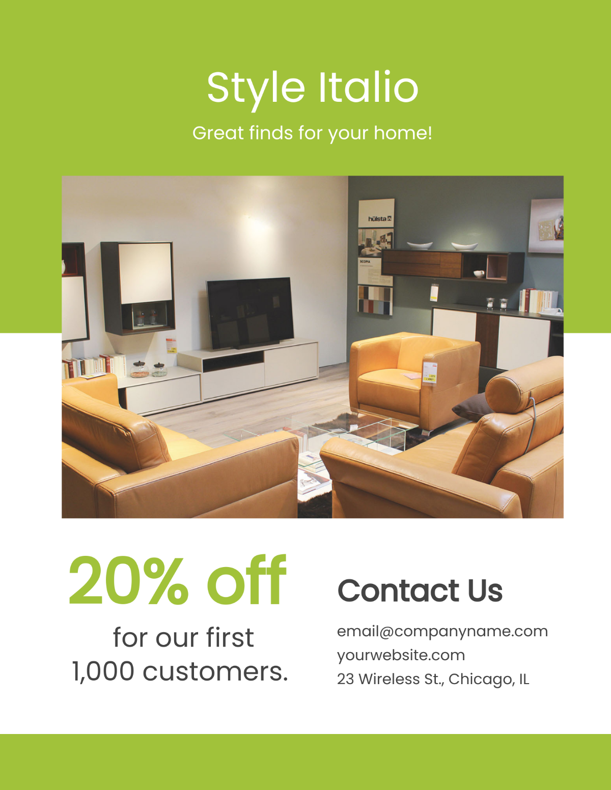 Furniture Store Flyer Template