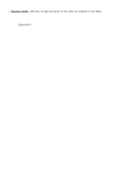 Free Job Counter Offer Letter Template to Edit Online