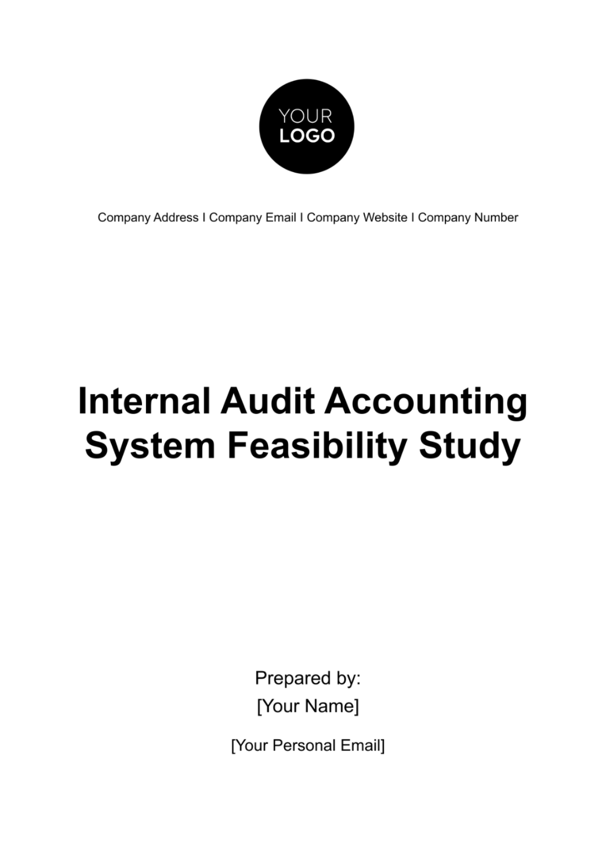 Internal Audit Accounting System Feasibility Study Template - Edit Online & Download