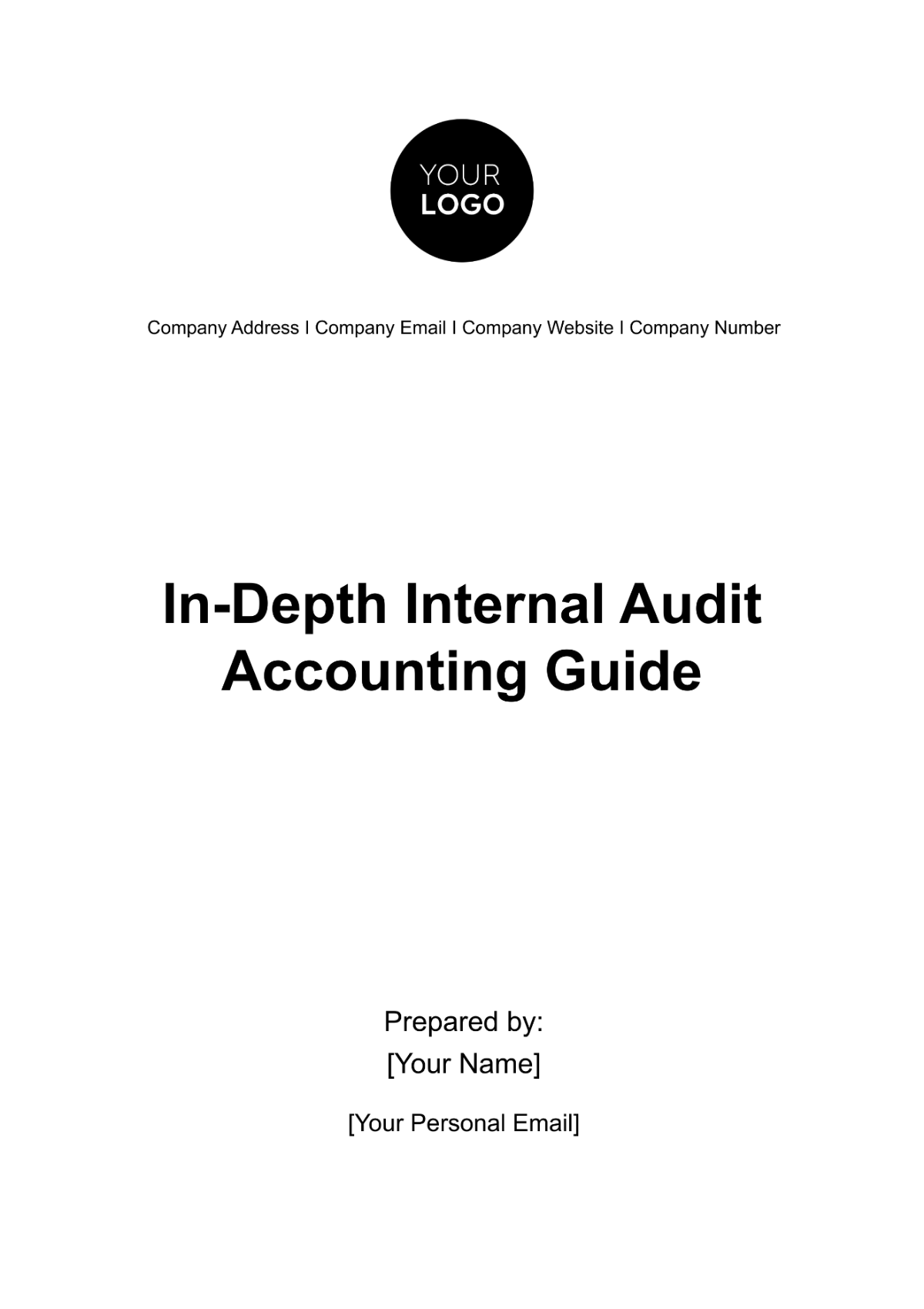 In-Depth Internal Audit Accounting Guide Template