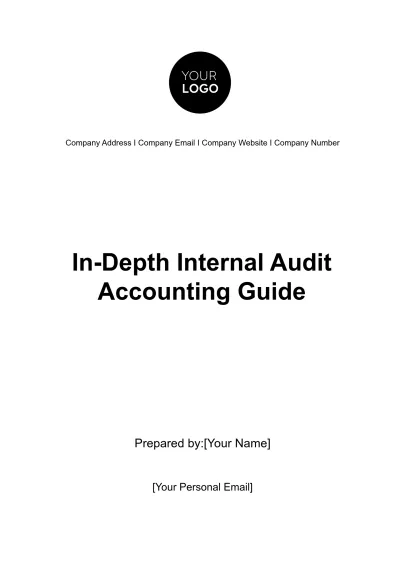 Free In-Depth Internal Audit Accounting Guide Template to Edit Online